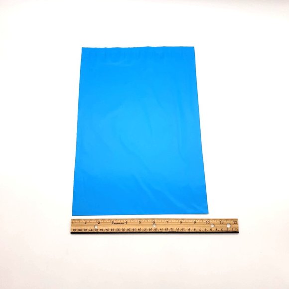 Sky Blue 10 x 13 Poly Mailers Printed Bags For Mailing Shipping 25 Pack - Picture 2 of 3